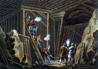 Salt Mine in Germany at the end of the 18th century by Unknown artist