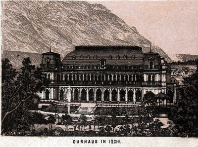 Salzkammergut region, Austria: view of the Curhaus in Ischl. 