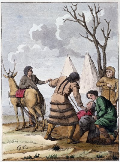 Samoyed marriage, early 19th century by Unknown artist