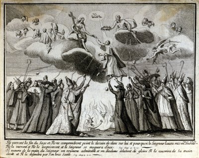 Satirical vignette against Jansenism by Unknown artist