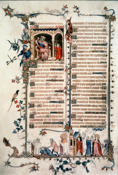 Saul threatening David, Cain killing Abel, Allegories of the Eucharist and Charity by Unknown artist