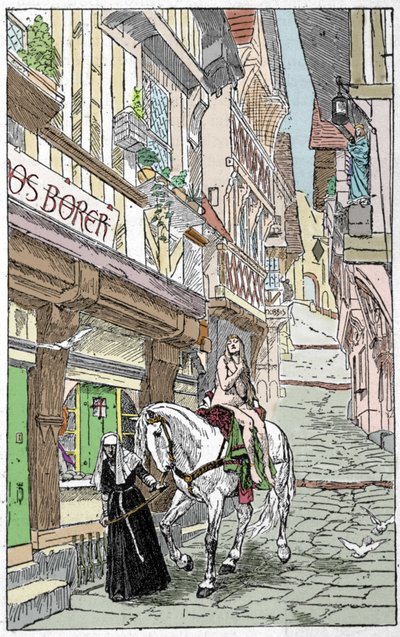 Saxon Legend: Godiva (Lady Godiva or Godgifu), a Saxon Woman who, at the Beginning of the Year 1000, Rode Naked on Horseback through the Streets of Coventry in England, to Convince her Husband to Reduce the Taxes he Levied to Finance his Military Campaign by Unknown artist