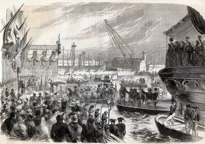 Second Italian Independence War, Italian Campaign of 1859: Napoleon III in the Port of Genoa, May 12 by Unknown artist