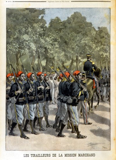 Senegalese Tirailleurs de la Mission Marchand à Paris - in 