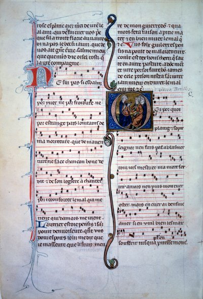 Sheet Music: Page from a Recueil de Poesie Lyrique by Unknown artist