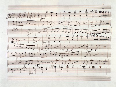 Sheet Music for Ali Baba, Opera by Unknown artist