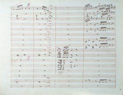 Sheet music page of the Grande symphony (op. 8) by Carl August Cannabich by Unknown artist