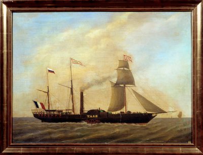 Ship with Blades on the River Tagus by Unknown artist