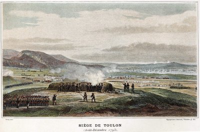 Siege of Toulon August-December 1793 - in “The naval battles of Napoleon” by Unknown artist