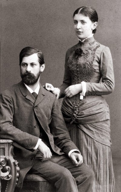 Sigmund Freud and His Wife Martha Bernays in June 1885 by Unknown artist