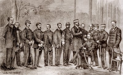 Sir James Hope Grant, a British Soldier and His Staff During the Second Opium War by Unknown artist