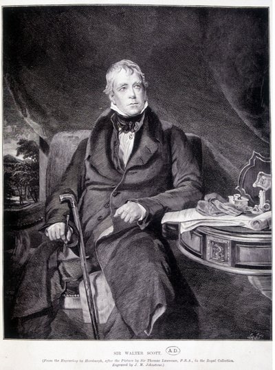 Sir John Walter Scott 1771/1832, English writer and poet by Unknown artist