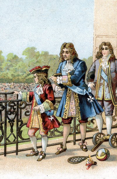 Sire, all this people are yours, said the Marshal of Villeroi to Louis XV as a child by Unknown artist