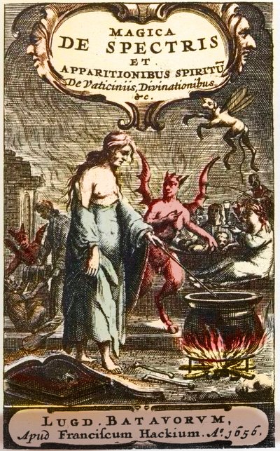 Sorceresses Preparing Potions Watched by Devils, Frontispiece from 