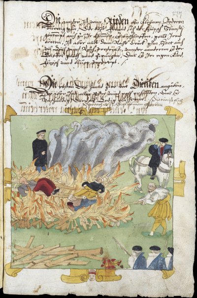 The Burning of Three Witches in Baden on November 4 by Unknown artist