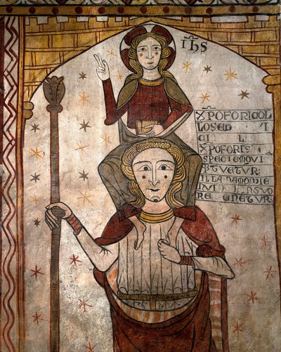 St Christopher Carrying the Infant Jesus, c.1285 by Unknown artist