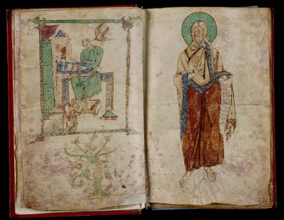 St. John and the Holy Spirit Who Gives Inspiration to St. Gregory by Unknown