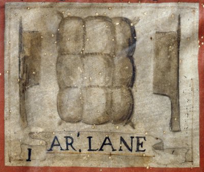 Symbol of the wool workers (Corporation table) by Unknown artist