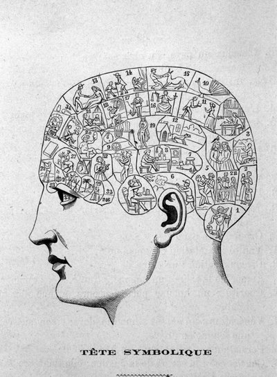 Symbolic head. illustration from Charles Rouvin
