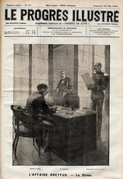 The Dreyfus Case - The Letter Dictated to Alfred Dreyfus on October 15 by Unknown artist