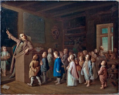 Teaching in the Country School by Unknown artist