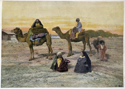 Tekes (Russian nomads) and their camels, late 19th century by Unknown artist