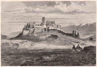 The Acropolis of Athens During the XIX Century by Unknown
