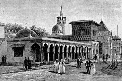 The Algerian palace, at the Esplanade des Invalides during the international exhibition 1889 by Unknown artist