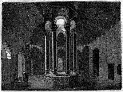 The Arab Baths of Girona in Spain by Unknown artist