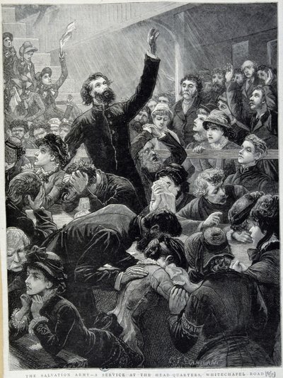 The Salvation Army - Distribution at Whitechapel Road Headquarters in 1881 by Unknown artist