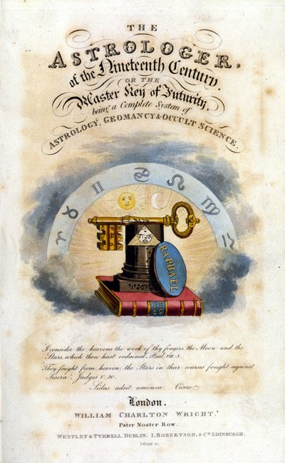 The Astrologer of the Nineteenth Century. Treatise on astrology and occult sciences. 1825. by Unknown artist