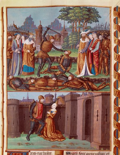 The Battle of Horatii and Curiatii by Unknown artist