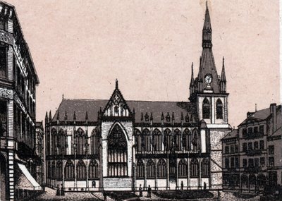 Cathedrale Saint Paul in Liege in Belgium in 