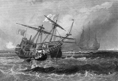 The Corbin lost on the reef in the Maldives Islands on 1 July 1602. In 
