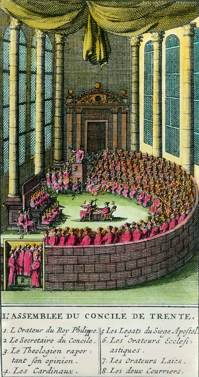 The Council of Trent (Illustration) by Unknown artist