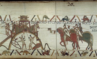 The Duke of Brittany surrenders to the Duke of Normandy the keys of the city at the end of a spear by Unknown artist