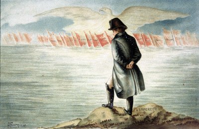 The Emperor to St. Helena. 19th century chromolithography by Unknown artist