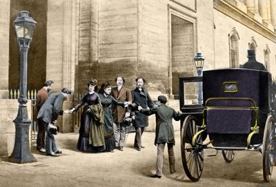 The Empress Eugenie going into exile from Paris, September 4 by Unknown artist