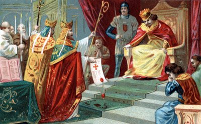 The Excommunication of King Robert II the Pious (ca. 970-1031), King of France, in 997 by Unknown artist
