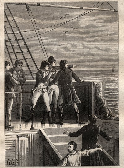 The Expedition to the Southern Lands by Nicolas Baudin: sailors off New Holland report a veil on the horizon by Unknown artist