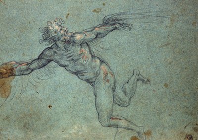 The Fall of Icarus (detail) 17th-century drawing by Unknown artist