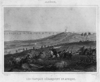 The French landed in Africa by Unknown artist