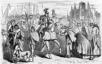 The French went to Bordeaux on 23 June 1451 under Charles VII, the end of the reconquest against the English by Unknown artist