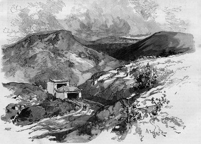 The Gate of China on the Tonkin border. Engraving in 
