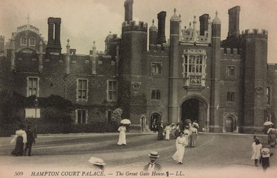 The Great Gatehouse and West Front, pre 1909 by Unknown Artist