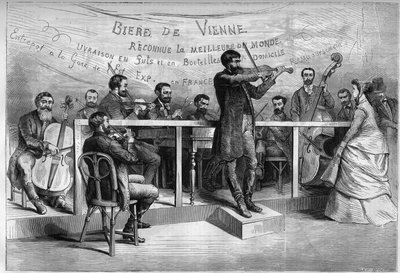 The Gypsies, an orchestra of Hungarian musicians at the World Exhibition of 1867. by Unknown artist