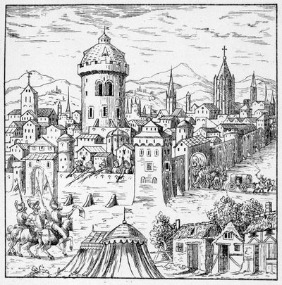 The Huguenots at Amboise where was King Francois II (Conjuration of Amboise) - in Collection of 39 figures representing the calamities of France from 1562 to 1586 by Unknown artist