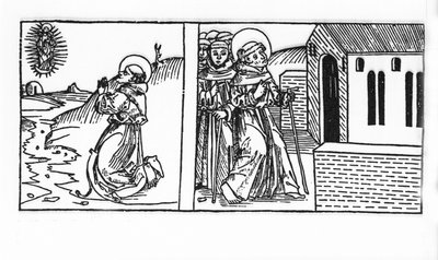 The Life of Saint Bernard de Menthon (923 - 1008). Engraving from 