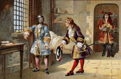 The Man with the Iron Mask, an internal prisoner of state from 1679 to 1703 at the fort of the island Sainte Marguerite (Sainte-Marguerite) by Unknown artist