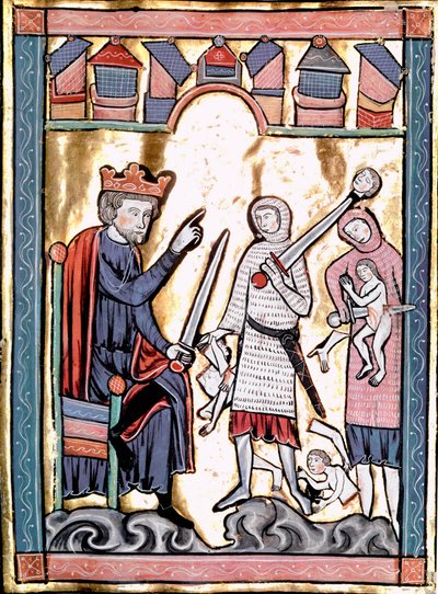 The Massacre of the Innocents Miniature from Liber Psalmorum Cum Calendario or Psaltier à l